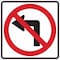 Brady Traffic Sign, 24 in H, 24 in W, Aluminum, Square, English, 115508 115508 - alternate 1